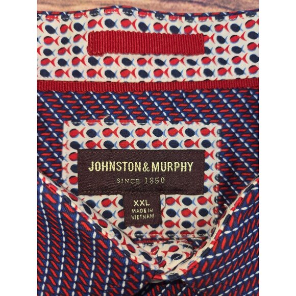Johnston & Murphy Mens Geometric Print Dress Shirt XXL NWOT - Picture 5 of 9